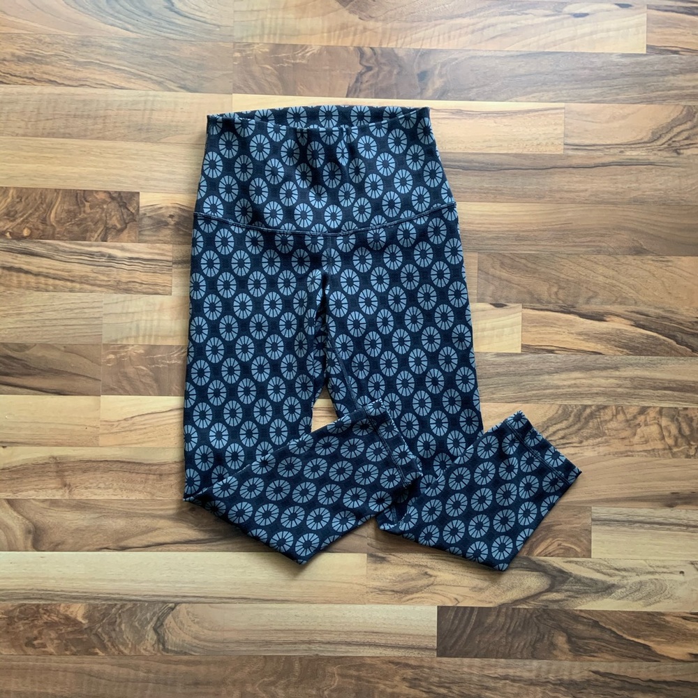 Lululemon thick capri-length yoga pants